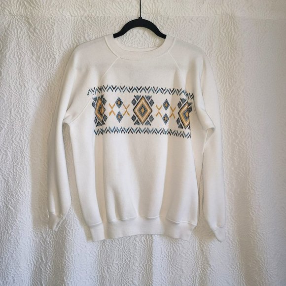 1990s Puff Paint Sweatshirt - Picture 1 of 2